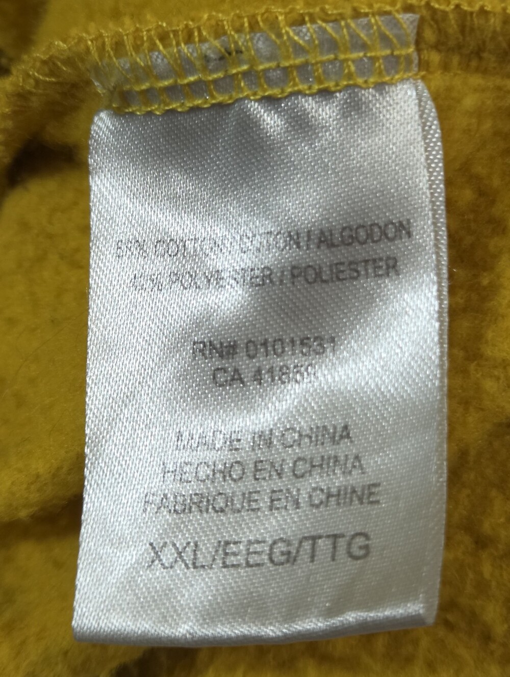 Vtg Yellow 'Orange Blossom' Graphic Sweatshirt - Picture 4 of 5
